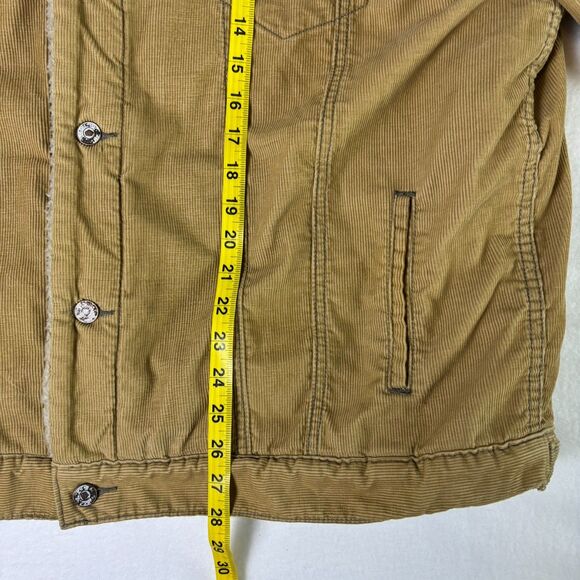 Vintage Levi's Corduroy Sherpa Lined Trucker Jacket Men's XXL Tan Beige Brown - Picture 7 of 16